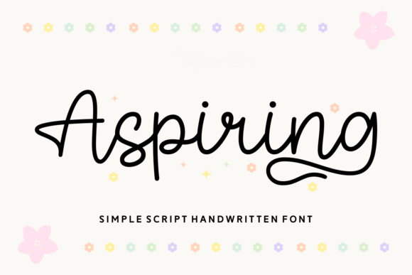 Aspiring: A Handwritten Font for Modern Web Design