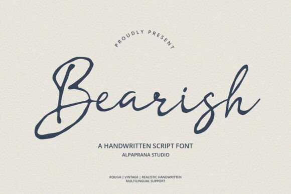 Bearish Script Font for Handmade Brands