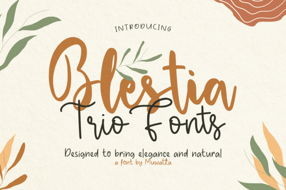 Blestia Trio: A Whimsical Typeface for Modern Branding