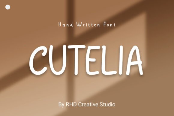 Cutelia: A Handwritten Font for Makers