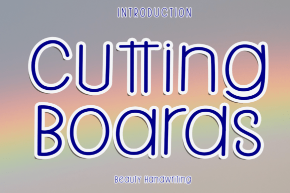 Cutting Boards Font: A Clean Typeface for Branding