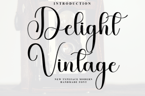 Delight Vintage: A Festive Font for Handmade Makers
