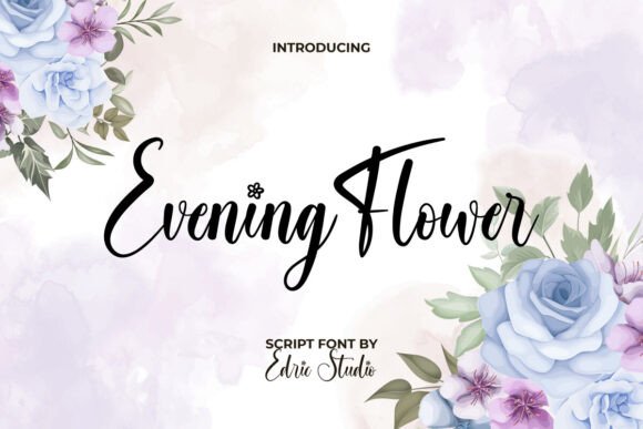 Evening Flower Font for Elegant Branding