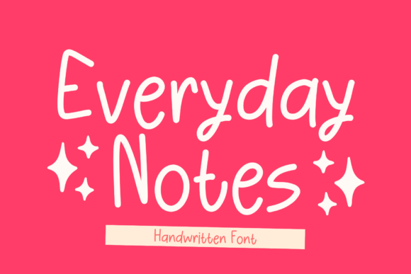 Everyday Notes: A Handwritten Font for Authentic Branding