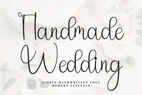 Handmade Wedding Font for Digital Branding