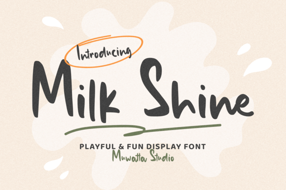 Milk Shine Font Review: A Soft Script for Branding