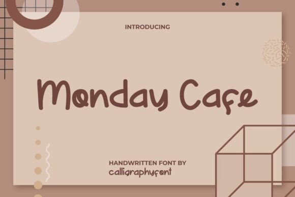 Monday Cafe: A Handwritten Font for Bold Branding