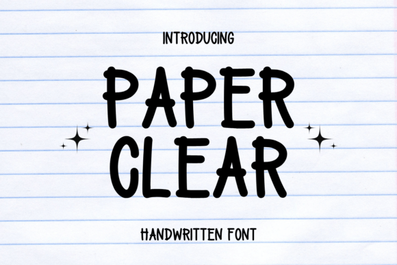 Paper Clear Font: A Playful Typeface for Branding