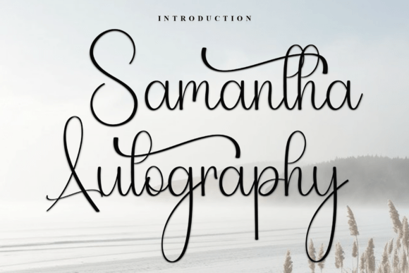 Samantha Autography Font for Editorial Design