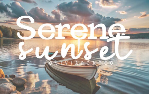 Serene Sunset: A Serif Font Duo for Calm Campaigns