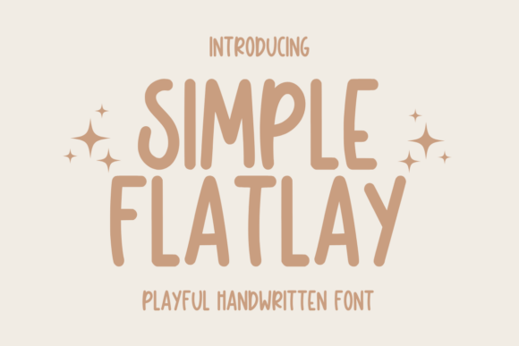 Simple Flatlay: A Whimsical Font for Web Design
