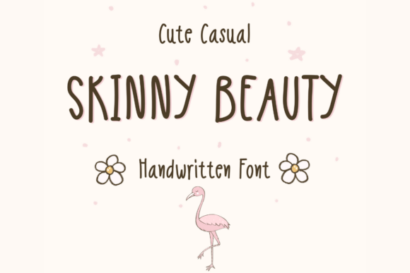 Skinny Beauty Handwritten Font for Web Design