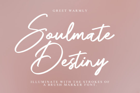 Soulmate Destiny: A Handwritten Font for Authentic Branding