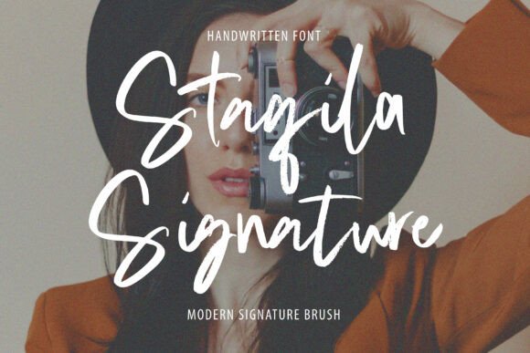 Staqila Signature: A Bold Typeface for Digital Impact